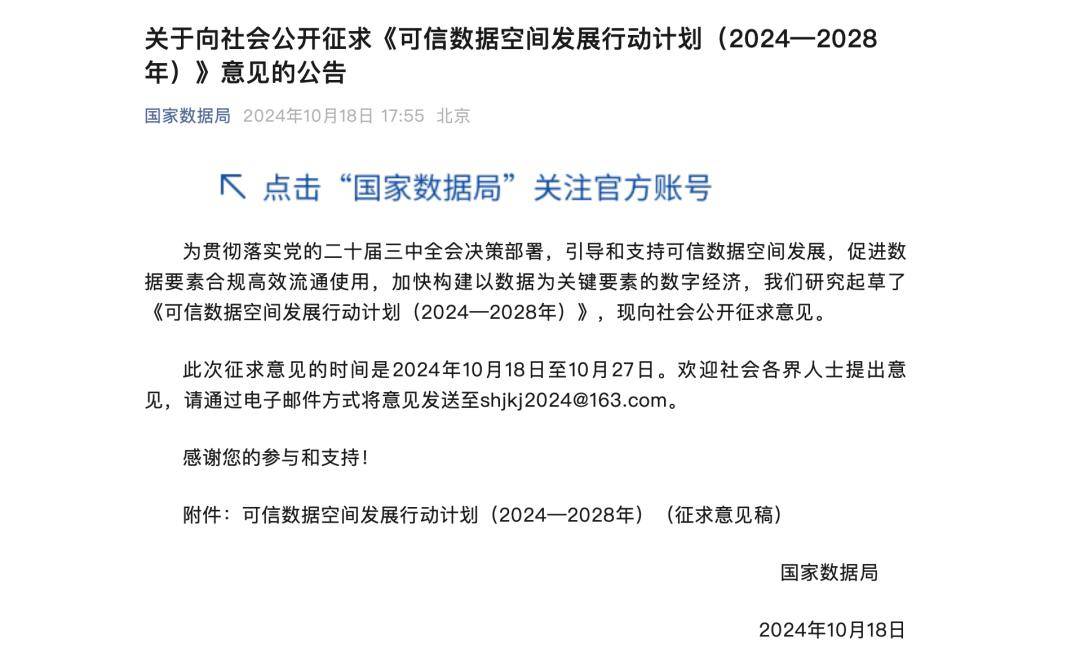 国家数据局公布首批63个可信数据空间试点